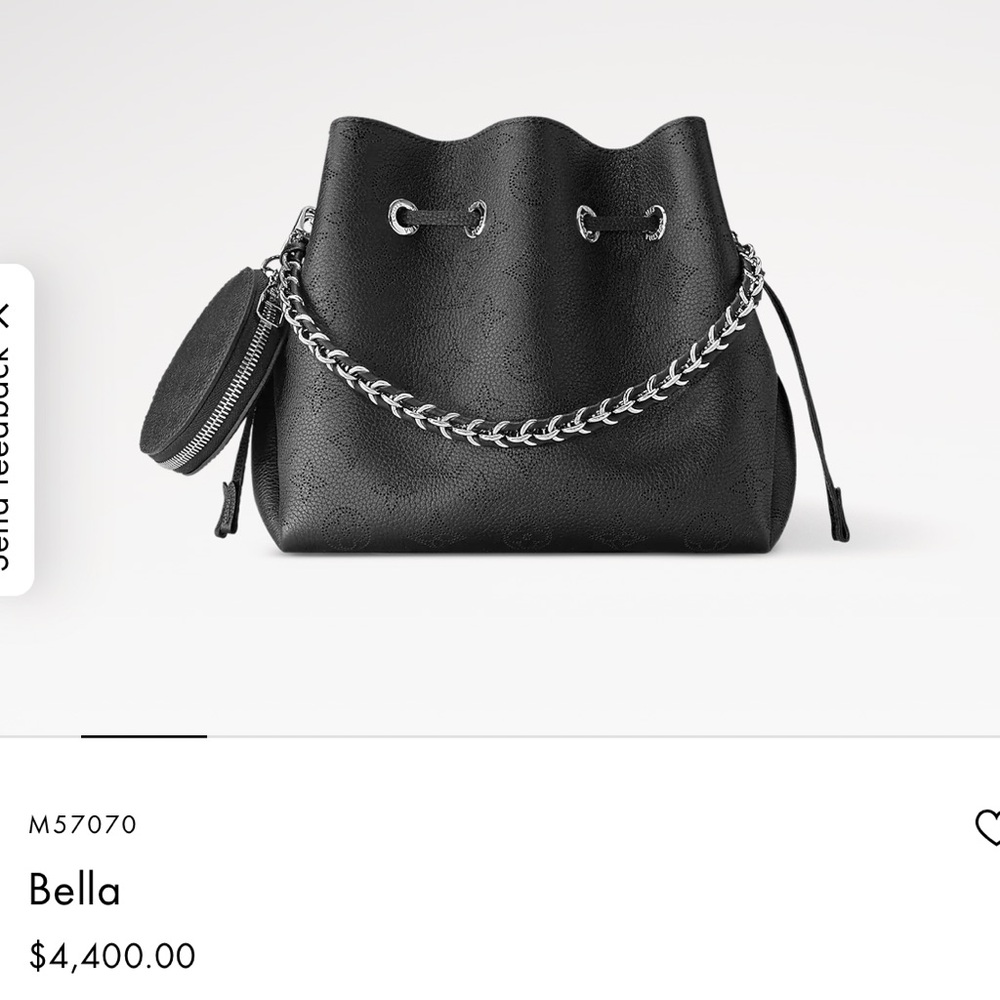 Louis Vuitton Bella Mahina Noir/Black Crossbody Bag
